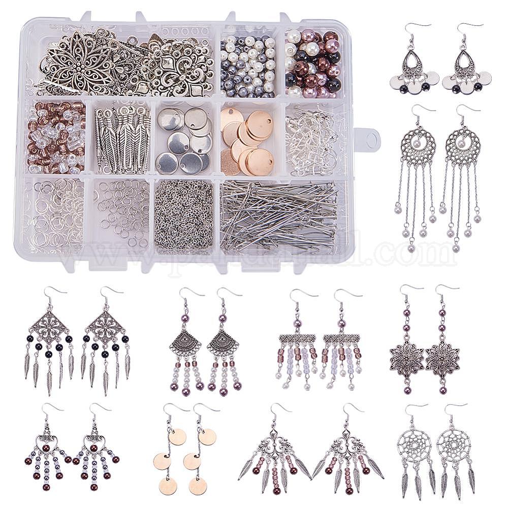 Shop SUNNYCLUE 1 Box DIY 10 Pairs Chandelier Bohemian Earring Making Kit Chandelier Earring