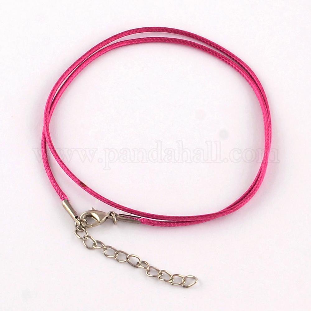 Wholesale Waxed Cotton Cord Necklace Making