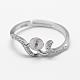 925 Sterling Silver Finger Ring Components STER-F026-83P-3
