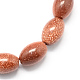 Synthetic Goldstone Beads Strands G-S106-9x6mm-03-1