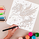 FINGERINSPIRE Unicorn Stencil 11.8x11.8inch Reusable Unicorn Pegasus Drawing Template Unicorn and Star Pattern Craft Stencil Dream Theme Stencil for Painting on Wall DIY-WH0391-0114-3