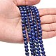 Chapelets de perles en lapis-lazuli naturel G-G099-6mm-7-4