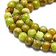 Chapelets de perles en opale vert naturel G-K245-A17-A02-3