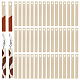 Ph pandahall 100 pz ciondoli in legno rettangolo orecchini di legno grezzi 40mm lunghi etichette in legno non finite orecchini di dichiarazione ciondoli per orecchini collana creazione di gioielli pittura colorazione WOOD-PH0002-27-1