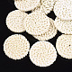 Handgefertigte geflochtene Perlen aus Rohrgeflecht / Rattan WOVE-T005-12B-1