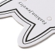 100 pz. Schede espositive per gioielli in carta a forma di testa di gatto AJEW-Z021-03B-2