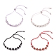 Bracelets coulissants en perles de pierre mélangées naturelles pour hommes femmes BJEW-JB08717-1