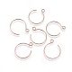 Ion Plating(IP) 304 Stainless Steel Earring Hooks STAS-O119-10RG-A-1