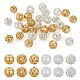 Pandahall 30Pcs 6 Style Brass Beads KK-TA0001-24-2