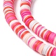 Handmade Polymer Clay Beads Strands CLAY-R089-8mm-T034-5