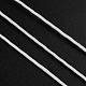 20mのワックスコットンコード  多層丸紐  ジュエリー作りのためのマクラメ職人ストリング  ホワイト  1mm  約21.87ヤード（20m）/ロール YC-YW0001-05-101-2