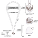CREATCABIN Mini Heart Urn Necklace for Ashes Cremation Jewelry Memorial Ashes Keepsake Pendant Gifts for Loved Ones Women Men Pet- Always in my heart Dad STAS-CN0001-10B-2