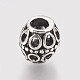 Hollow Alloy European Beads MPDL-L016-09AS-1