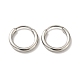 201 Stainless Steel Huggie Hoop Earrings STAS-H164-04P-1