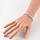 Verre ronde bracelets perles perles extensibles BJEW-JB02169-4