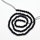 Dyed Natural Black Onyx Bead Strands G-E302-078C-4mm-2
