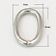 304 Stainless Steel Oval Linking Rings X-STAS-G019-1-2