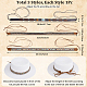 Craspire 3 pièces 3 styles cristal strass sud-ouest chapeau de cowboy ceinture DIY-CP0009-17A-2