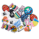 SUPERFINDINGS 56pcs 14 Patterns Easter Theme Cabochons Egg Bunny Chick Cabochons Decorations Flatback PVC Plastic Cabochons for Easter Party Home Window Cabochons DIY Crafts Making KY-FH0001-21-1