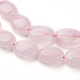 Natürlichen Rosenquarz Perlen Stränge G-G731-14-16x12mm-3