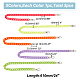 WADORN 5Pcs 5 Colors Acrylic Curb Chain Shoulder Bag Straps FIND-WR0007-20-2