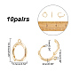 arricraft 20 Pcs Real 14K Gold Plated Lever Back Earrings Huggie Hoops FIND-AR0002-22-2