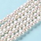 Fili di perle di perle d'acqua dolce coltivate naturali PEAR-E018-16-2