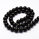 Natural Obsidian Beads Strands X-G-F364-08-10mm-2