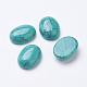 Cabochons turquoise vert synthétique G-F501-01-10x14mm-1