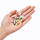 100Pcs Handmade Polymer Clay Fruit Theme Beads DIY-YW0002-42-5