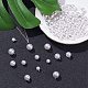 Pandahall 80pcs 4 tamaños resina imitación perla colgantes perla cuelga encantos cuentas con tapa de cuentas para pendiente pulsera collar fabricación de joyas (8 mm RESI-PH0001-09-2