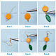 Kits de fabrication de boucles d'oreilles pendantes en bois de bricolage sunnyclue DIY-SC0016-77-4
