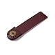 半円形の牛革製の財布の留め具に縫い付けられています  真鍮製スナップボタン バッグ口バックル  スーツケースバッグ盗難防止パーツ  暗赤色  9.05x2x1cm  穴：1.5mm FIND-D027-05A-2