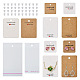Beadthoven 150Pcs 6 Style Paper Earring Display Cards CDIS-BT0001-01-1