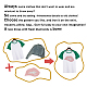 セクシーなリップガラスホットフィックスラインストーン  アップリケの鉄  マスクと衣装のアクセサリー  洋服用  バッグ  パンツ  レッド  297x210mm DIY-WH0303-097-5