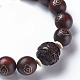 Sandelholz Mala Perlen Armbänder BJEW-N010-009-2