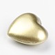 No Hole Spray Painted Brass Heart Chime Beads KK-M175-03-2