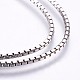 Electroplated 925 Sterling Silver Box Chains STER-I015-05A-2