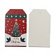 Rechteck Weihnachtsmotiv Kraftpapierschnur Anzeigekarten CDIS-K003-02B-3