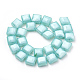 Opaque Solid Color Glass Beads Strands GLAA-N032-08I-2