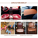 自己接着性PVCレザー  ソファのパッチ  車の座席  ベッドレザー補修補助金  ブラック  130x30x0.04cm AJEW-WH0152-60-6