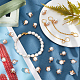 Encantos redondos de perlas de concha PALLOY-AB00020-5