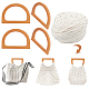 PandaHall Macrame Handbag Making Kit DIY-PH0008-20-1