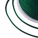 ナイロン糸  ラットテールサテンコード  濃い緑  1mm  約218.72ヤード（200m）/ロール LW-K002-1mm-257-3