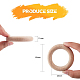 FINGERINSPIRE 10 Pieces Wooden Rings Natural Beech Wood Rings Without Paint Smooth Unfinished Solid Wood Circles for Craft DIY Teething Ring Pendant Connectors Jewelry Making(40mm) WOOD-FG0001-07B-2