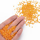 ガラス竹ビーズ  透明色の虹  オレンジ  2.5~3x2mm  穴：0.9mm  約15000個/ポンド SEED-S032-10A-169-5