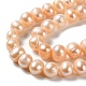 Fili di perle di perle d'acqua dolce coltivate naturali PEAR-E018-28-3