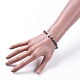 Natürliche Lava Rock Perlen Stretch Armbänder BJEW-JB04802-03-5
