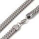 304 Stainless Steel Snake Chain Necklace with Lobster Claw Clasps for Men Women STAS-K249-02C-P-3