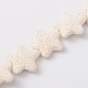 Brins de perles de pierre de lave synthétique étoiles G-N0099-11-1